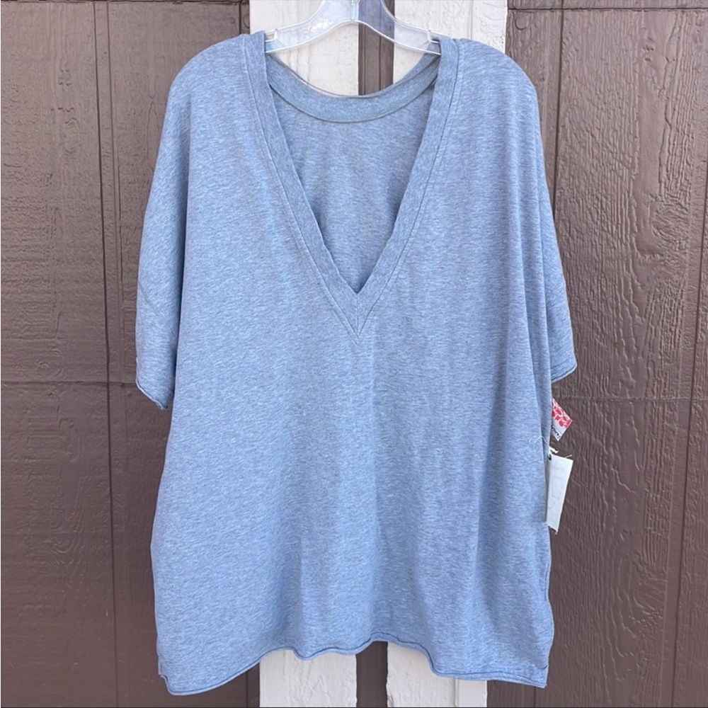 Free People Oversized Hot Shot Set Heather Gray - Picture 2 of 4